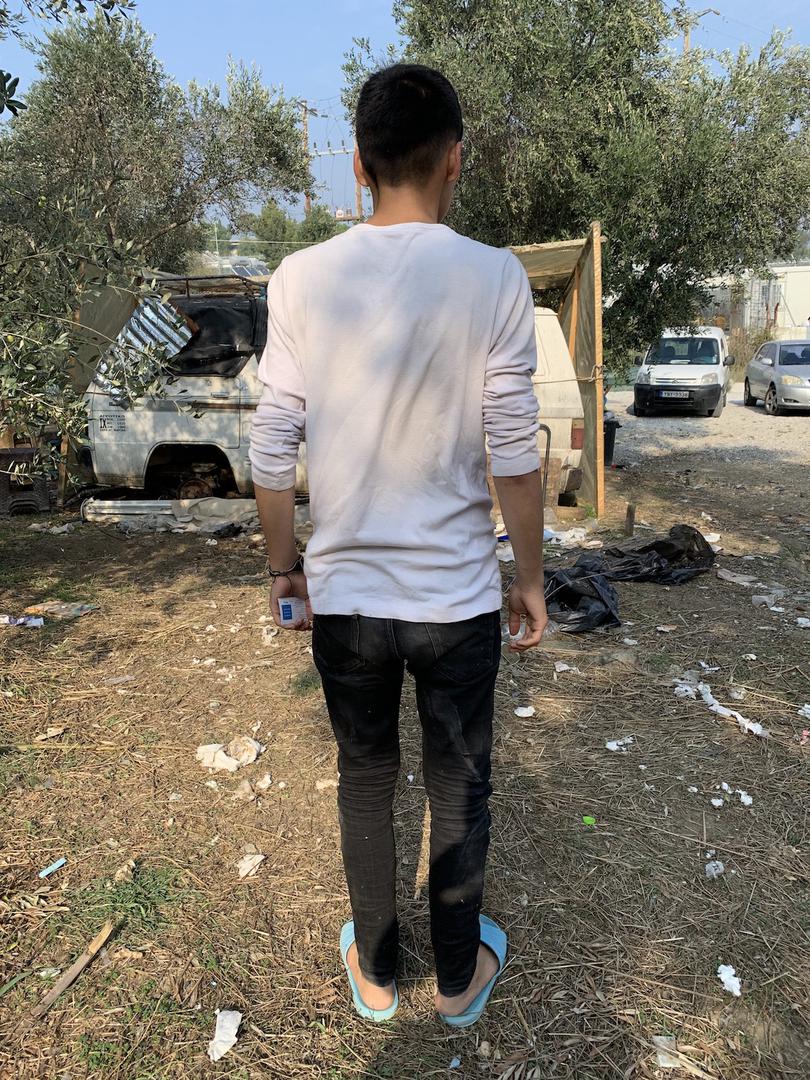 “Everything is dangerous here: the cold, the place I sleep, the fights. I don’t feel safe,” said Rachid R., a 14-year-old unaccompanied Afghan boy who arrived in Moria at the end of August. “We are around 50 people sleeping in the big tent. It smells real