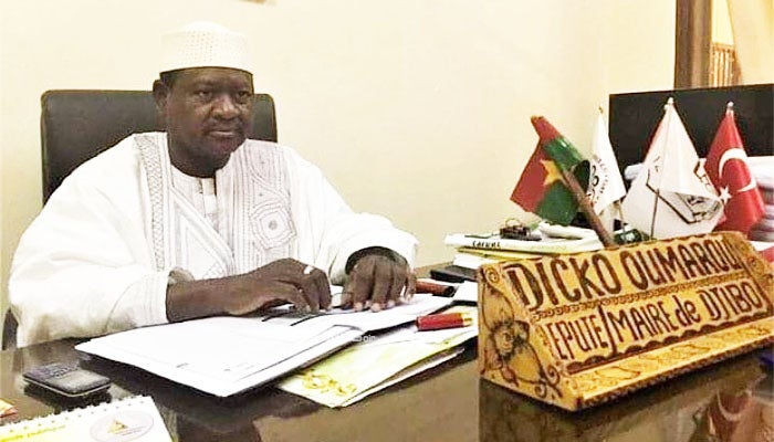 Le maire de la ville de Djibo, Oumarou Dicko, qui était également membre du parlement pour la province de Djibo, avant d’être assassiné le 3 novembre 2019.