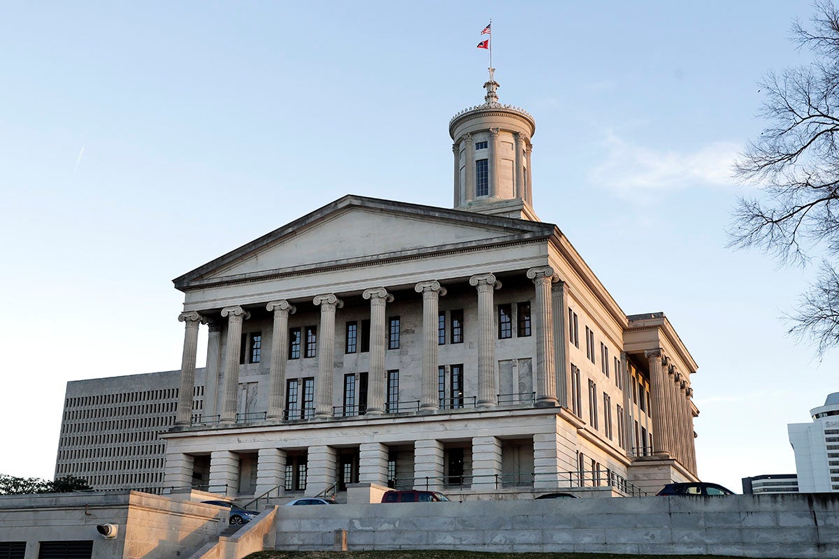 Tennessee State Capitol in Nashville, Tennessee, January 8, 2020.
