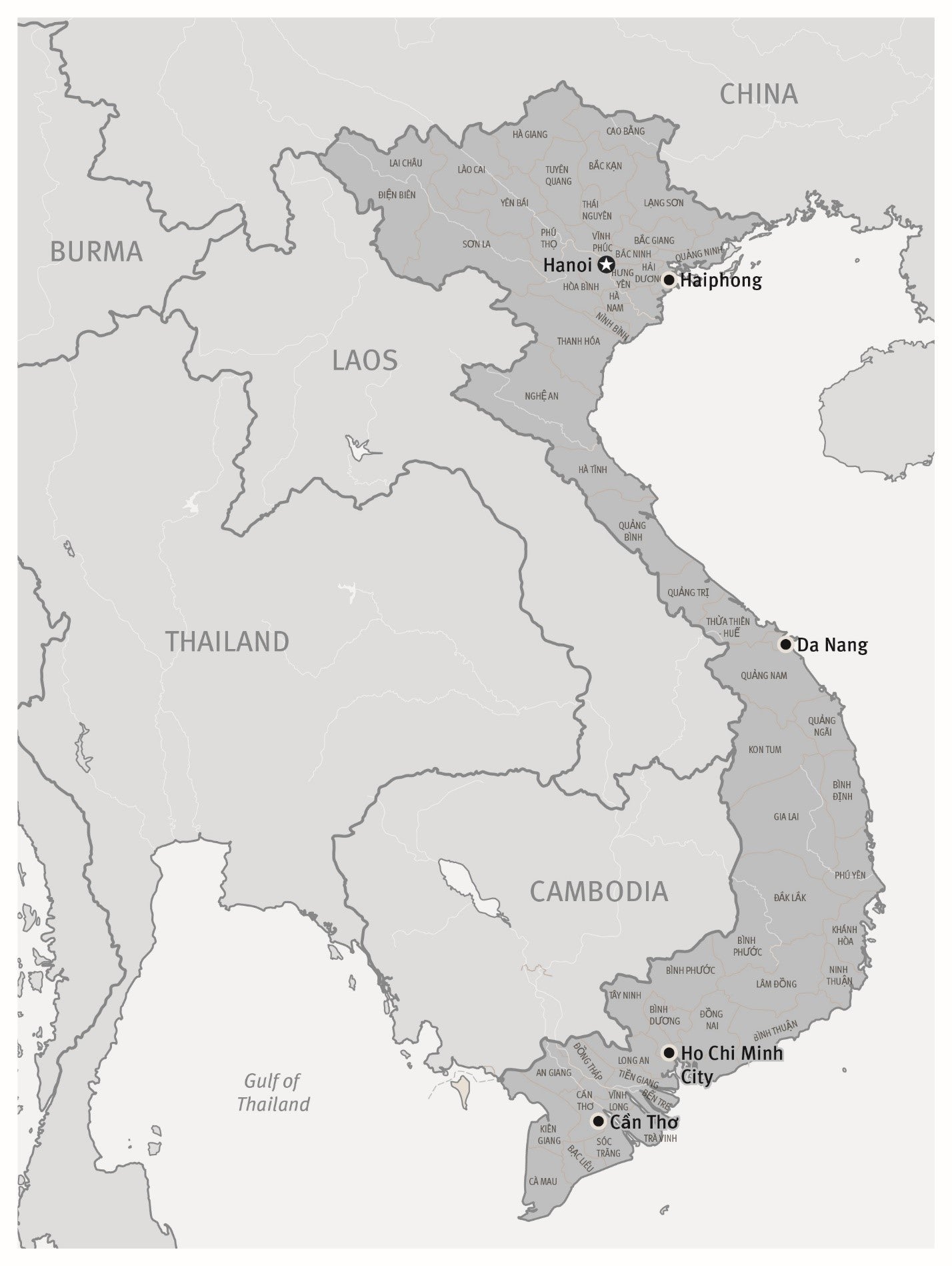 Map of Vietnam