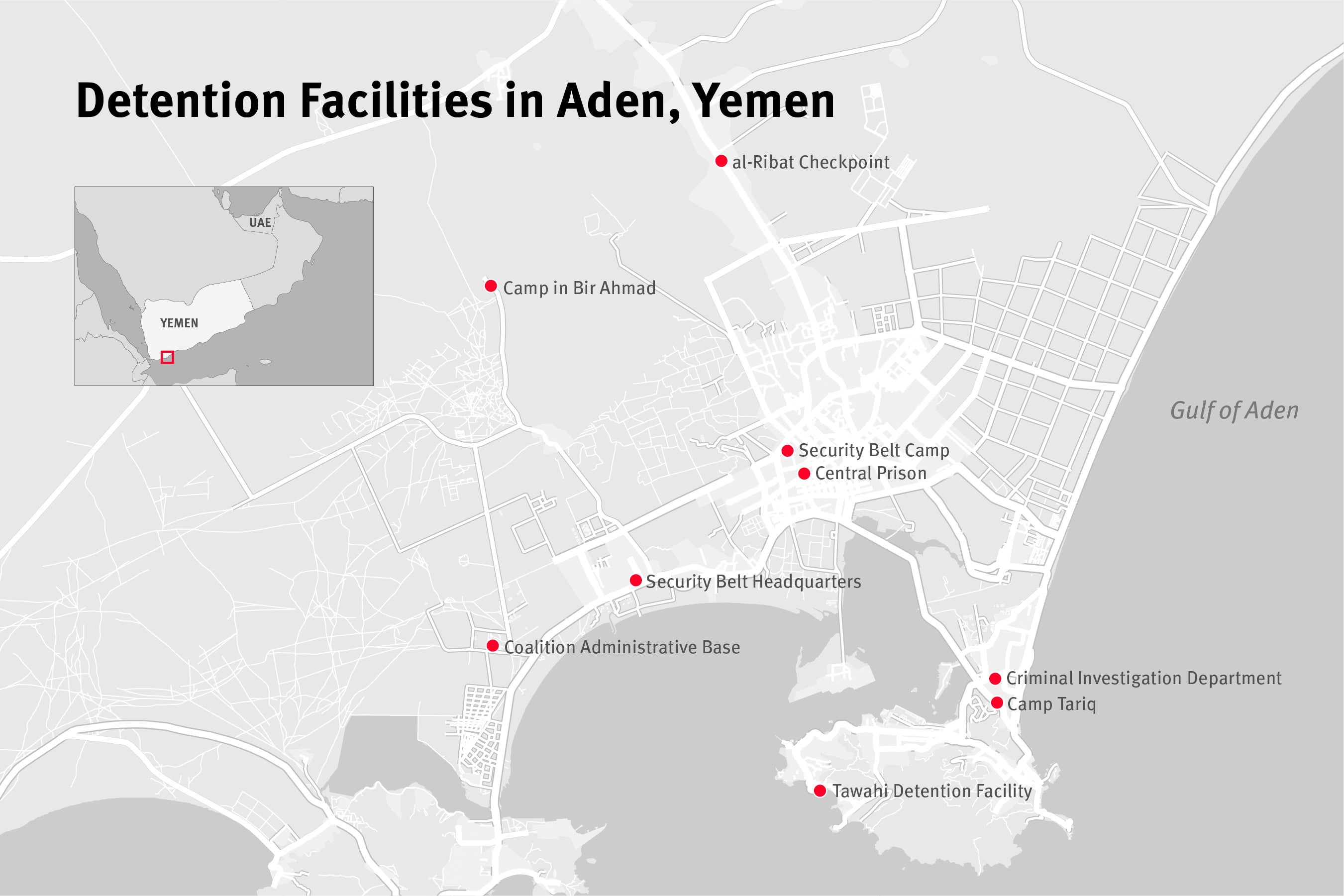 Detention Facilities in Aden, Yemen