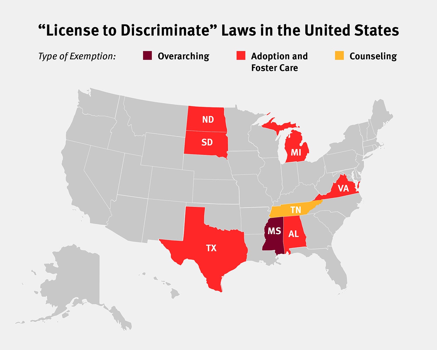 Transgender bathroom access laws in the United States, 2015-2016