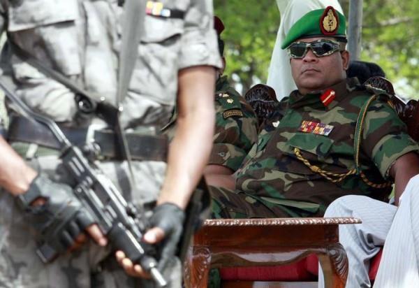 General Shavendra Silva is seen at the Ampara Air Force camp in eastern Sri Lanka August 24, 2009. 