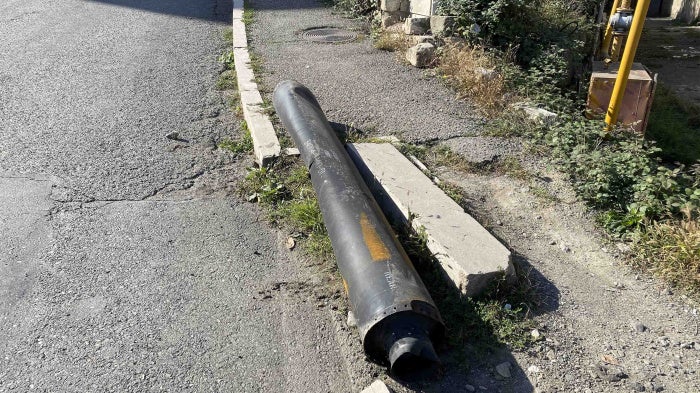 Body of a LAR-160 series Israeli-made rocket