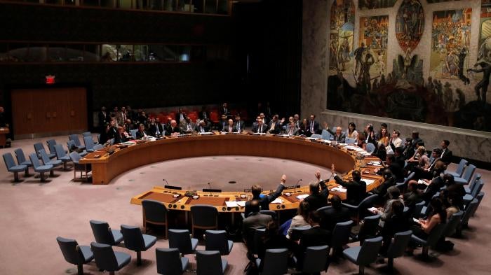 File photo showing a meeting of the United Nations Security Council.