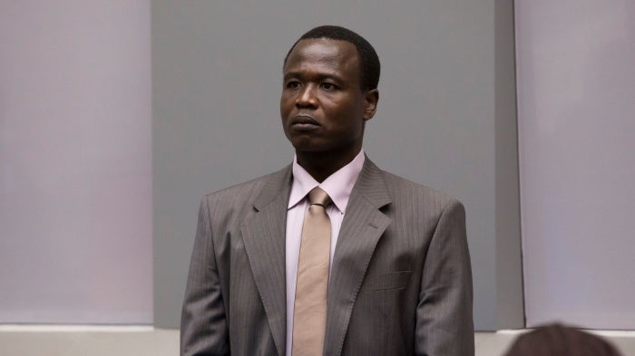 Dominic Ongwen at his confirmation of charges hearing in ICC courtroom I on 21 January 2016 © ICC-CPI.