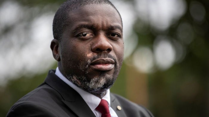 Congolese whistleblower Jean-Jacques Lumumba near Paris, France, October 2019.