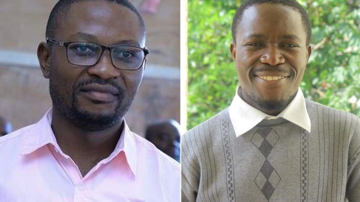 Parfait Muhani (left),  Ghislain Muhiwa