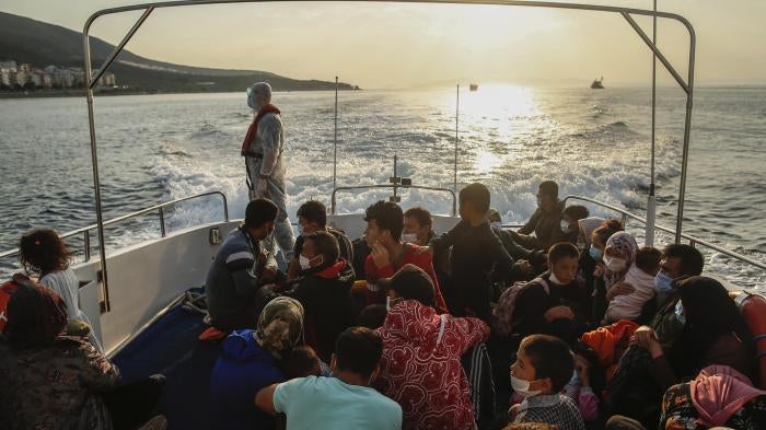 People seated on a boat