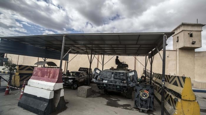 Exterior of a prison