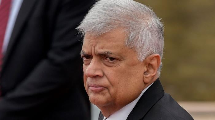 Sri Lankan president Ranil Wickremesinghe