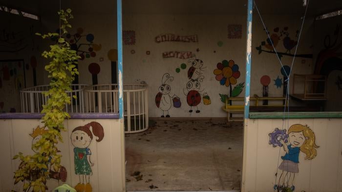 Kherson Children’s House, an orphanage from which Russian forces allegedly took 49 children in Kherson, Ukraine.