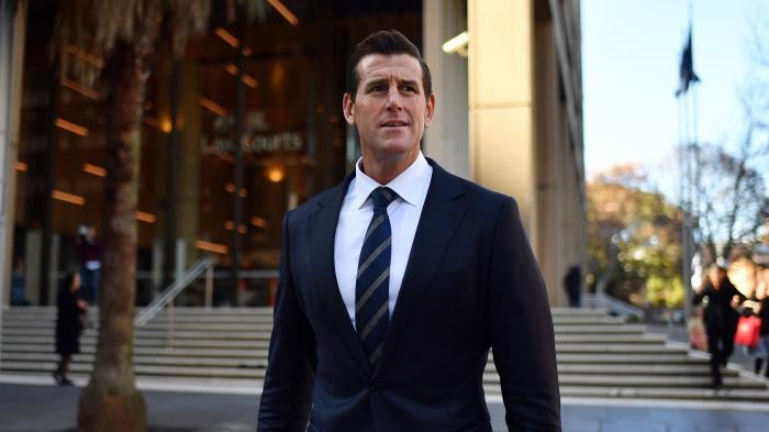  Ben Roberts-Smith departs the Federal Court of Australia in Sydney, June 9, 2021. 