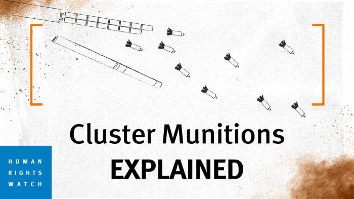 Cluster munitions explained