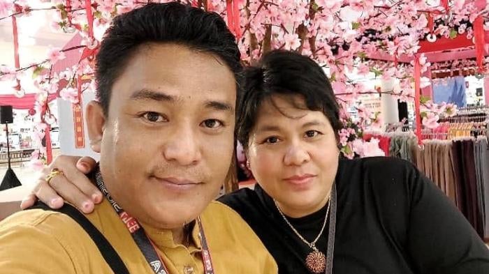 The Myanmar refugee activist Thuzar Maung with her husband, Saw Than Tin Win, who were abducted along with her three children from their home in Kuala Lumpur, Malaysia, on July 4, 2023
