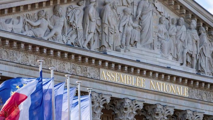 Exterior of the National Assembly building 