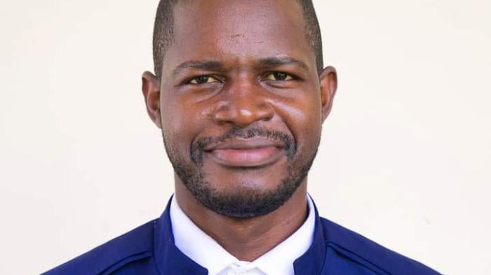 Opposition member Lens Omelonga in Kinshasa, Democratic Republic of Congo, February 9, 2023.