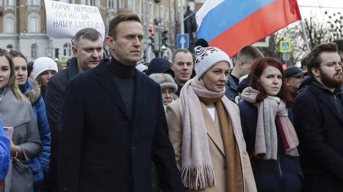 Alexei Navalny and wife Yulia