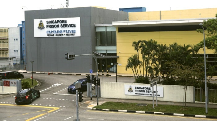 Singapore Prison Service visitor entrance, April 26, 2023.