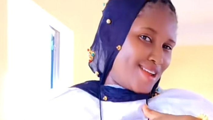 A screenshot of Mariam Cissé in a video posted on TikTok in September 2025.