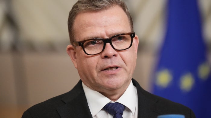 Prime Minister of Finland, Petteri Orpo, in Brussels, Belgium, January 22, 2026. 