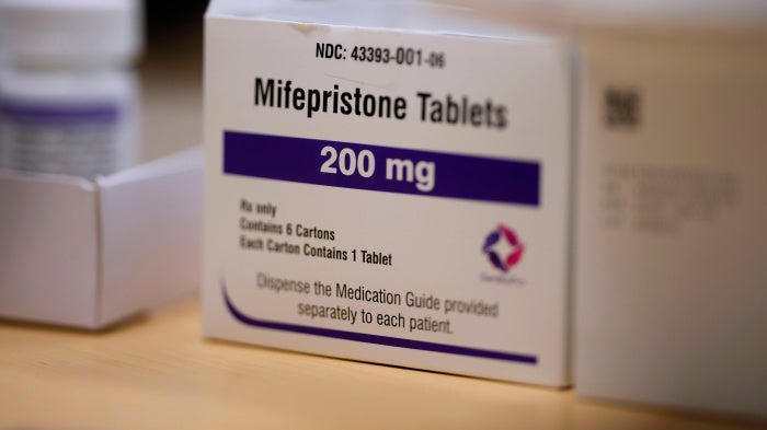 Mifepristone at a Planned Parenthood clinic in Ames, lowa, US, July 18, 2024. 