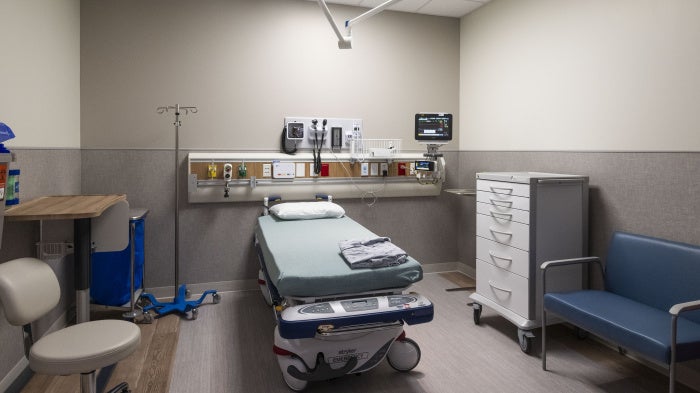 A room in the emergency department at UCI Health hospital in Irvine, California, US, November 6, 2025.