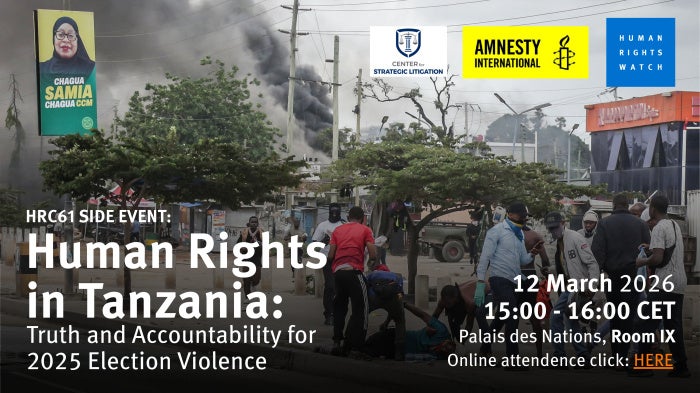 Human Rights Watch side event at the 61st Session of the UN Human Rights Council
