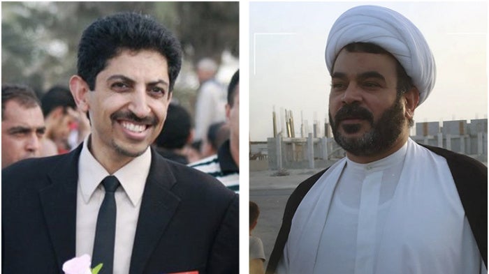 Abdulhadi al-Khawaja (left) and Mohamed Habib al-Muqdad. 