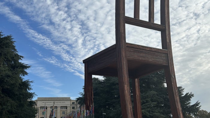 UN Broken Chair in Geneva