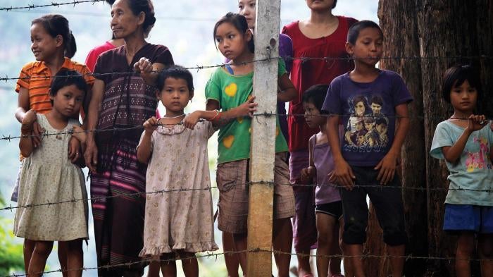 Burmese refugees at the Mae La refugee camp near Mae Sot, Thailand, one of nine refugee camps along the Thai-Burma border, June 2012.