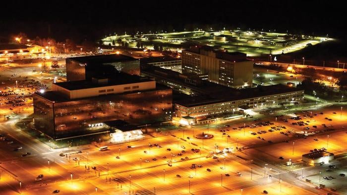 Headquarters of the US National Security Agency in Fort Meade, Maryland.