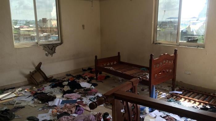 Looted room in a house attacked by government forces in the Munuki neighborhood of Juba, South Sudan on July 10, 2016. 