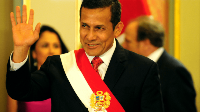A still image of former President Humala.