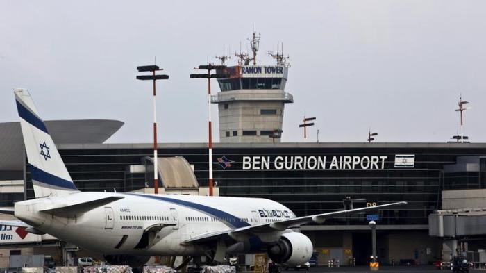 Photo of an aircraft at Ben Gurion International Airport near Tel Aviv, Israel on July 14, 2015. 