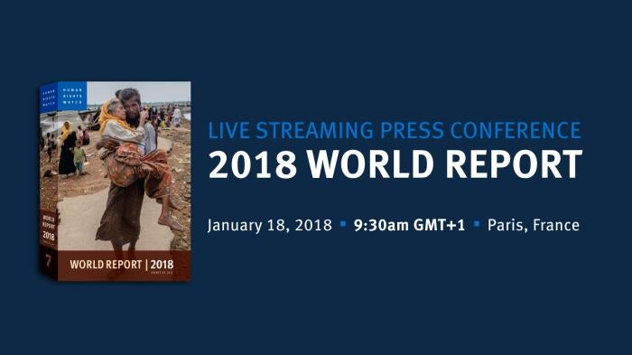 World Report 2018 Live Press Conference