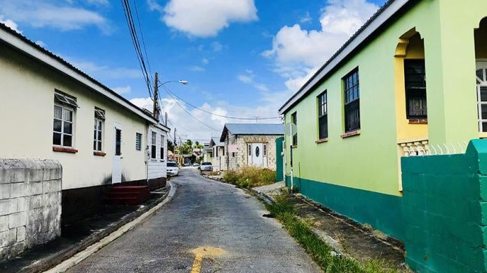Rihanna Drive, Barbados. 