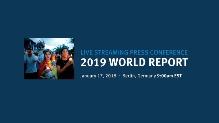 Video: World Report 2019 Press Conference Live from Berlin