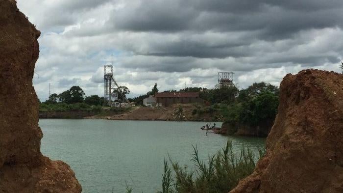 Former Mine Pit in Kabwe, Zambia 