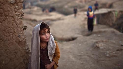 An Afghan girl