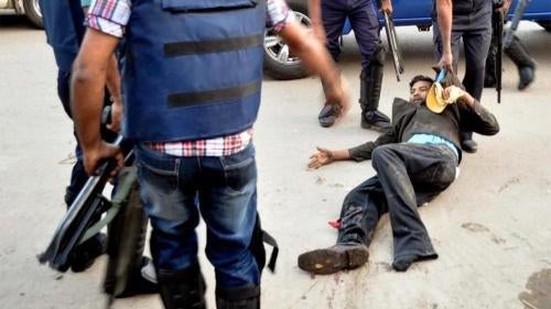 Mahbub Kabir, a marketing officer at a pro-Jamaat daily newspaper, was reportedly stopped by police on his way to work and shot in the leg on March 18, 2013.