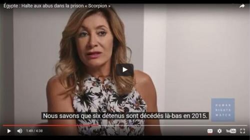 Vidéo sur la prison Scorpion en Egypte  https://youtu.be/gH_-ns2C6aw