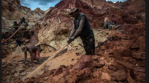 Miner in Venezuela