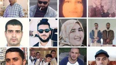 Residents of the Libyan town Tarhouna who were abducted or reported missing between 2014 and 2020.