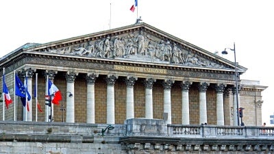The building that houses the French National Assembly, the lower house of France’s bicameral Parliament, June 22, 2014. 