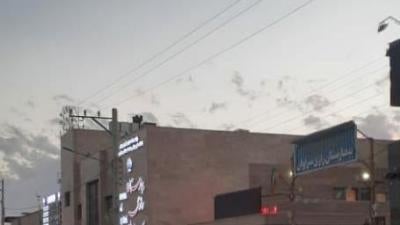 People gather in front of the Razi Hospital in Saravan where those injured in the shooting of February 22, 2021 were believed to be taken.