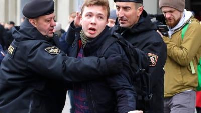 Raman Pratasevich arrested 2021 Belarus Ryanair