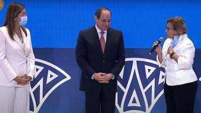 President Abdel Fattah El-Sisi on September 14, 2021.