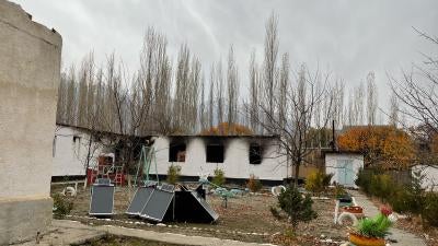 Destroyed Playground in Kyrgyzstan November 2022