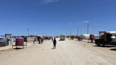 Washokani Camp for internally displaced Syrians, al-Hasakeh, Syria, May 2023.